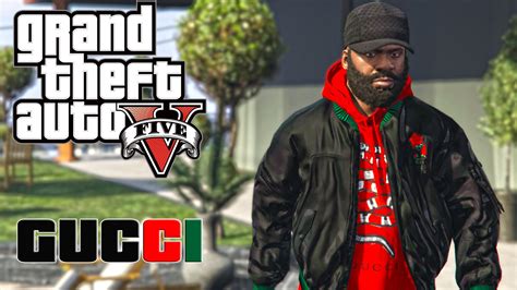 gucci jacket mod gta 5|GTA 5 Black Gucci Winter Jacket HD/HQ V1.8 Mod .